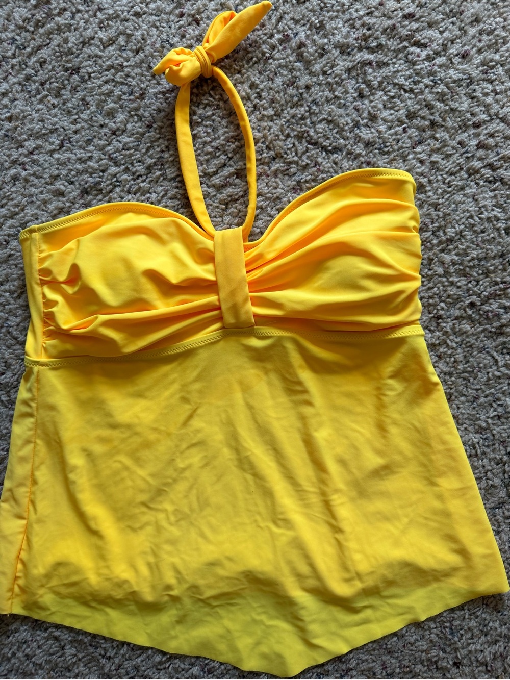 Bright Yellow Halter Swim Camisole - Women's Swim Top